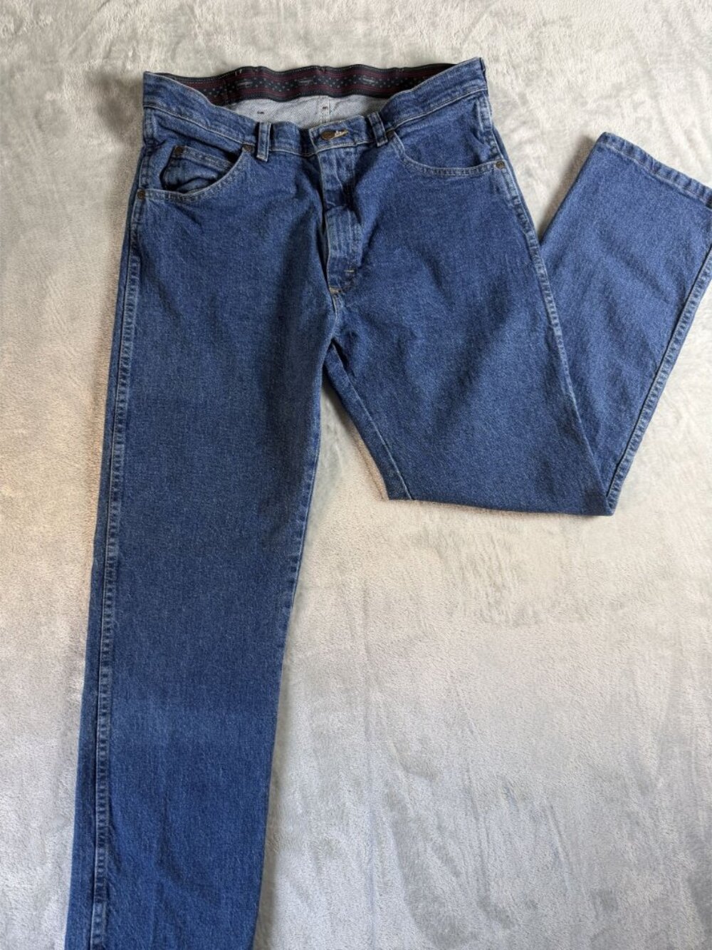 WRANGLER Jeans Mens 34x30 Blue Denim Straight Leg Classic Fit 2 Pair Lot - Picture 7 of 9
